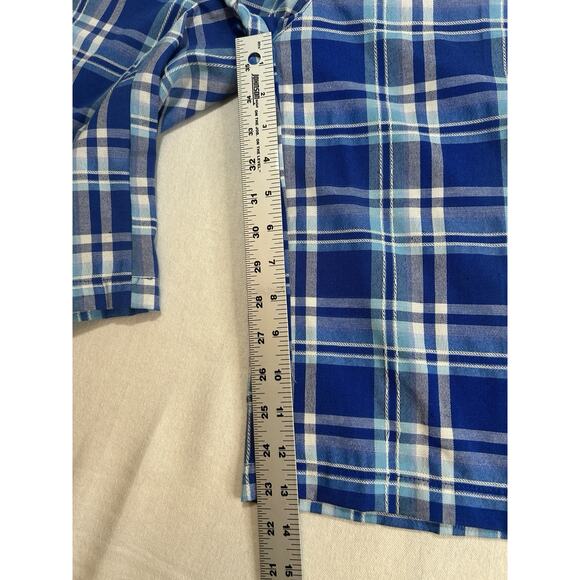 Beyond The Limit Bermuda Size 20 Blue Plaid Skate BTL Mens Shorts - Picture 10 of 12